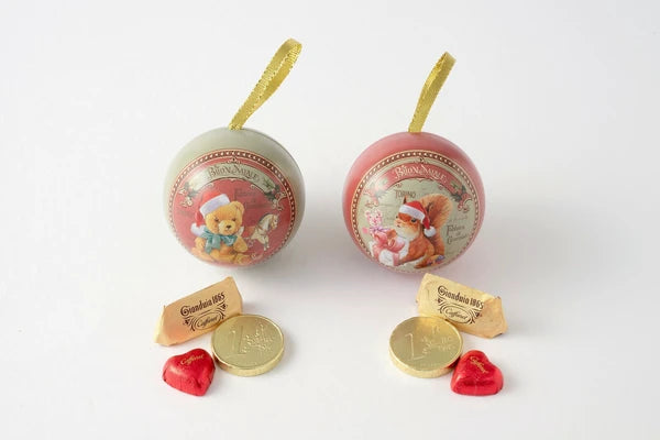 クリスマスオーナメント2缶セット【カファレル】【チョコレート