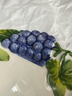 イタリア製 陶器 カラフル 可愛い ハンドペイント フルーツ柄 ボウル 鉢 白 食器 小